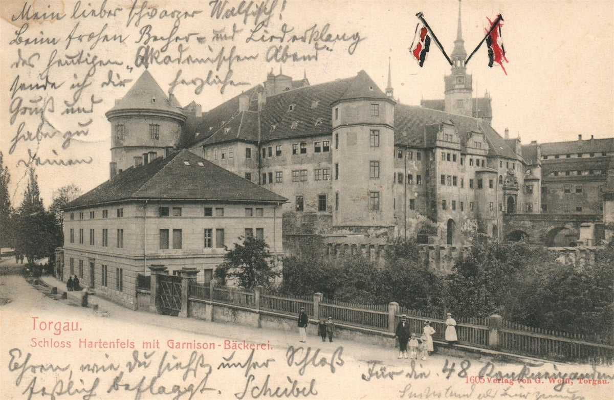 GERMANY TORGAU SCHLOSS HARTENFELS ANTIQUE POSTCARD