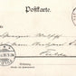 GERMANY GRUSS AUS KISSINGEN 1898 ANTIQUE POSTCARD