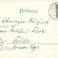 GERMANY GRUSS AUS QUERFURT 1897 ANTIQUE POSTCARD