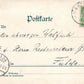 GERMANY GRUSS vom HOTEL BELLE VUE RUHLA ANTIQUE POSTCARD