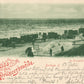 GERMANY GRUSS VOM NORDSEESTRANDE BORKUM 1899 ANTIQUE POSTCARD