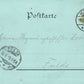 GERMANY GRUSS AUS HANAU GROSS STEINHEIM 1899 ANTIQUE POSTCARD