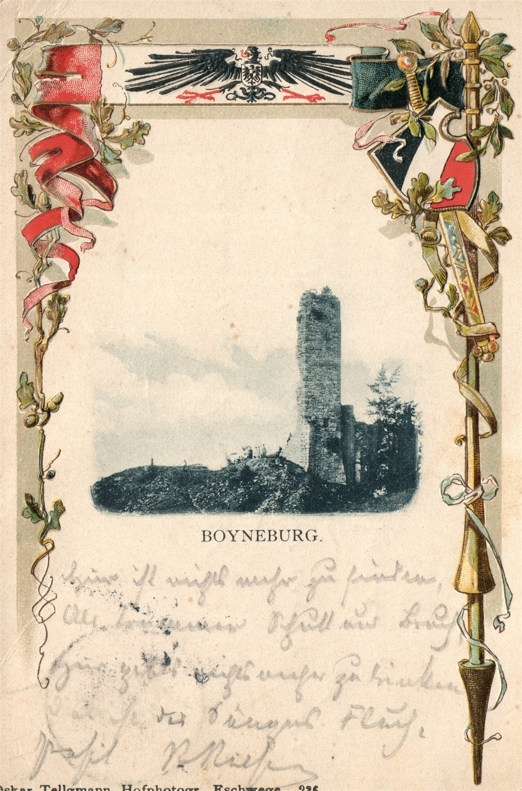 GERMANY BOYNEBURG ANTIQUE POSTCARD