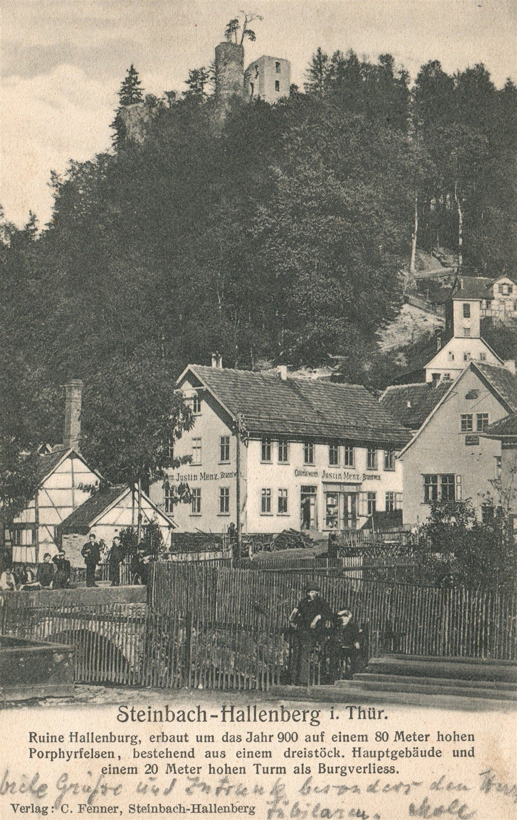 GERMANY STEINBACH-HALLENBERG ANTIQUE POSTCARD