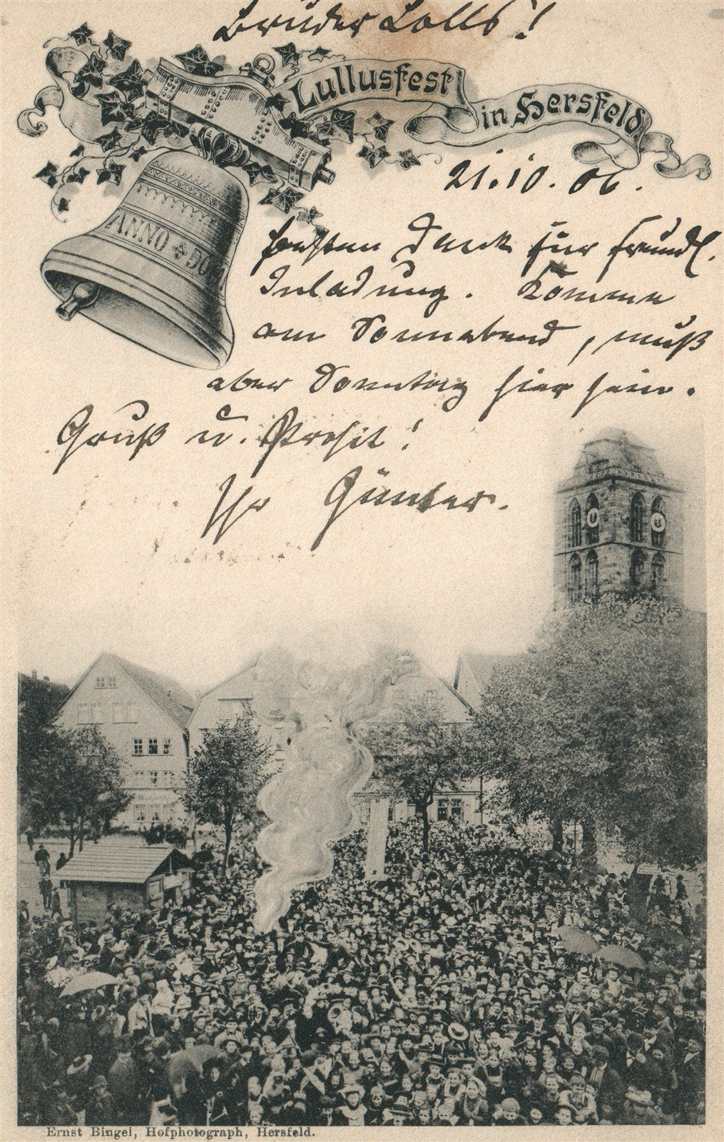 GERMANY LULLUSFEST in SERSFELD ANTIQUE POSTCARD