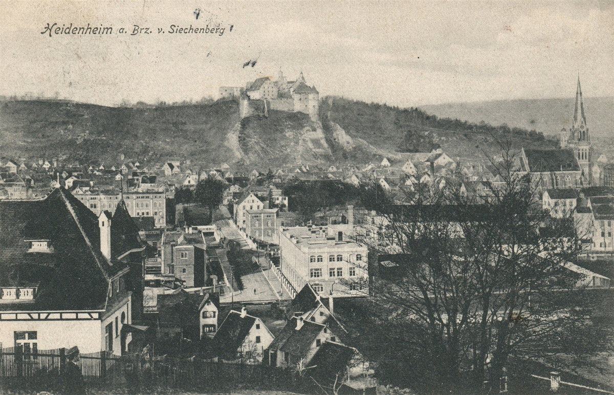 GERMANY HEIDENHEIM a. Brz. v. SIECHENBERG ANTIQUE POSTCARD