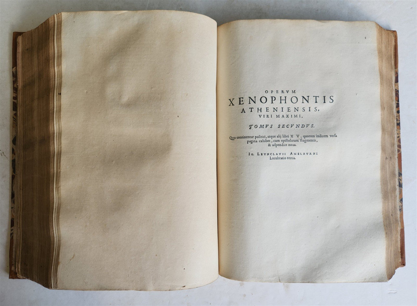 1625 XENOPHON Philosophi et Imperatoris Clarissimi FOLIO GREEK & LATIN antique