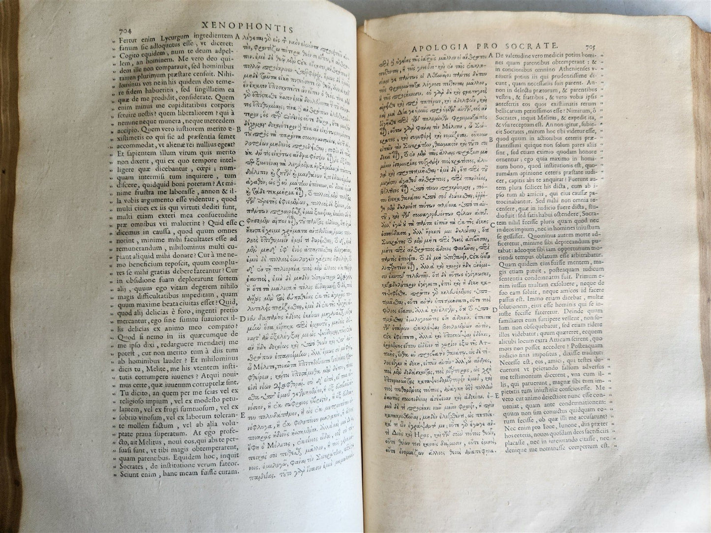 1625 XENOPHON Philosophi et Imperatoris Clarissimi FOLIO GREEK & LATIN antique