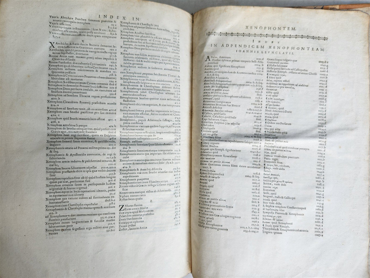 1625 XENOPHON Philosophi et Imperatoris Clarissimi FOLIO GREEK & LATIN antique