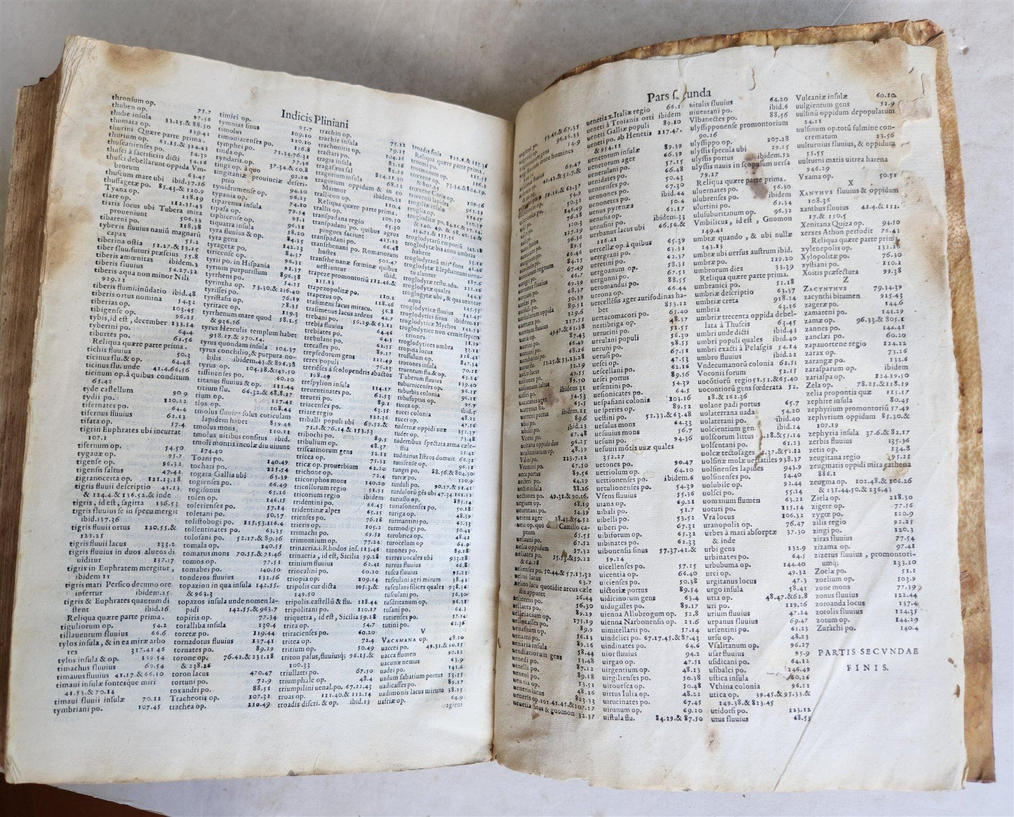 1558 ALDINE PRESS NATURAL HISTORY by Pliny the Younger VELLUM FOLIO antique