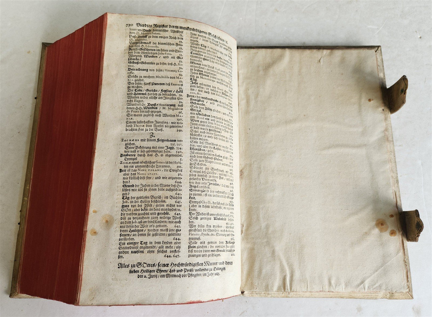 1683 SERMONS & MORAL TEACHINGS by Jesuit preacher J.Bodler PIGSKIN FOLIO antique