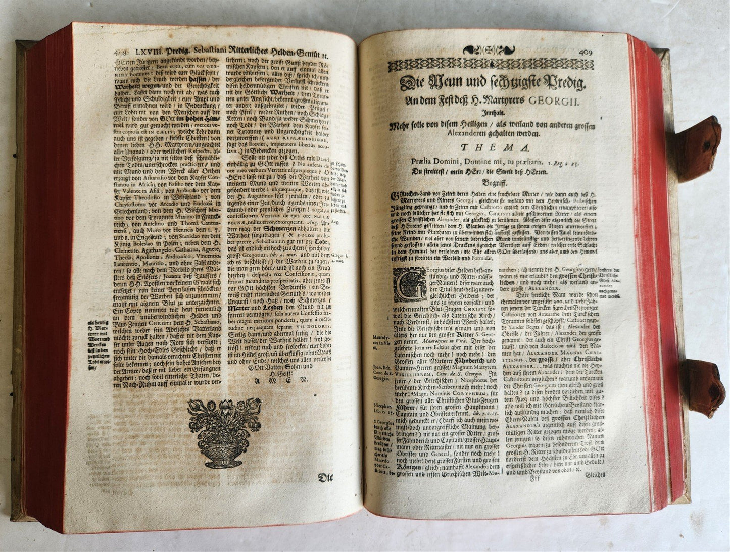 1683 SERMONS & MORAL TEACHINGS by Jesuit preacher J.Bodler PIGSKIN FOLIO antique