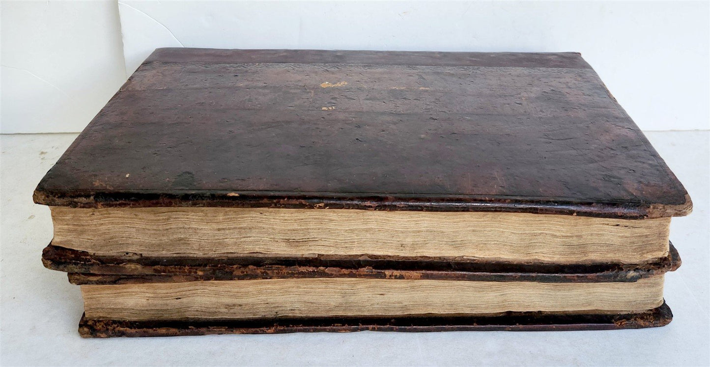 1701 JOHN DRYDEN Comedies Tragedies & Operas 2 FOLIO VOLUMES antique in ENGLISH