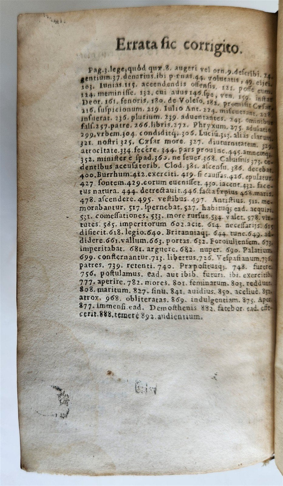 1584 TACITUS Opera Omnia GRYPHIUS PRESS ORIGINAL 16th CENTURY BINDING antique