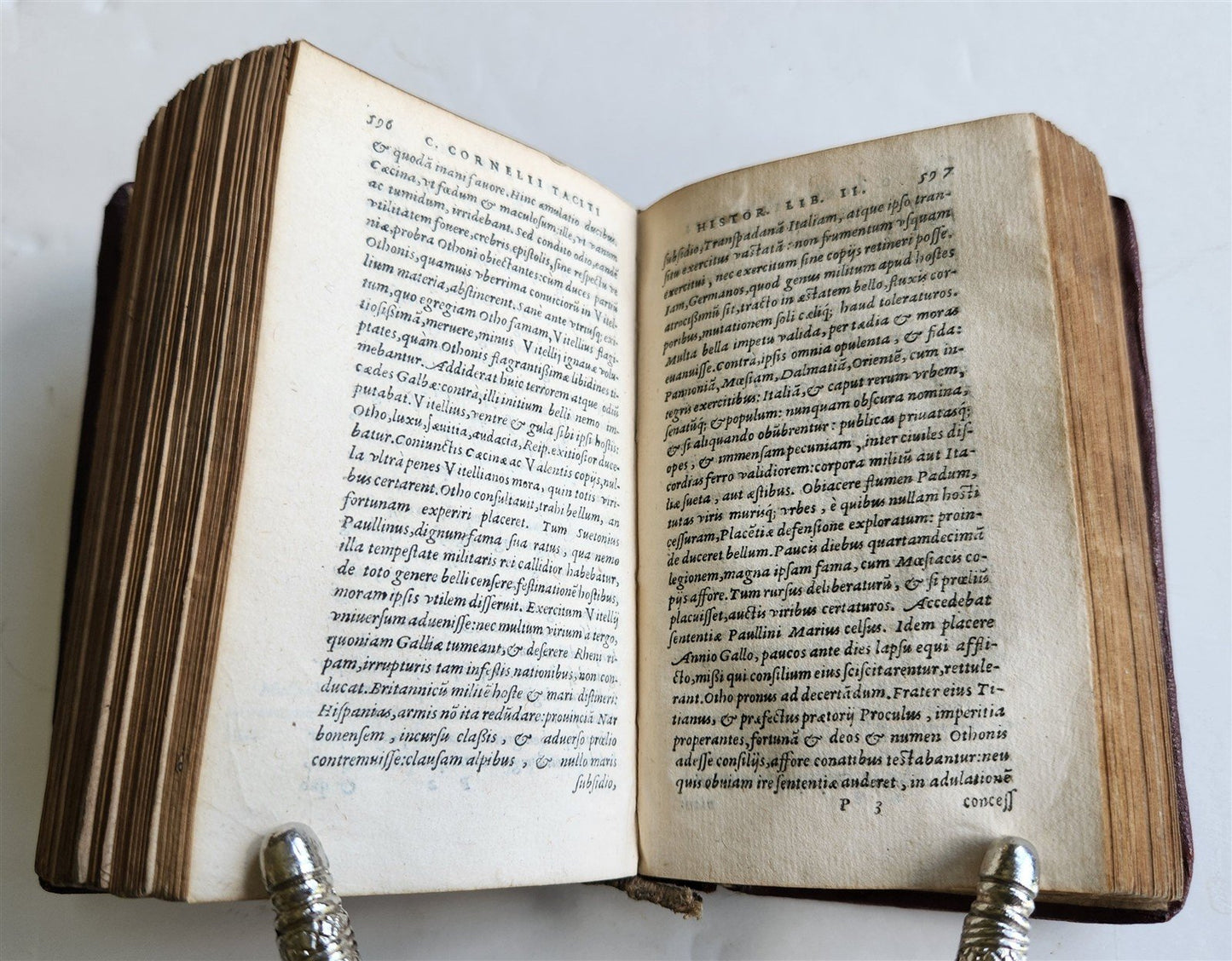 1584 TACITUS Opera Omnia GRYPHIUS PRESS ORIGINAL 16th CENTURY BINDING antique