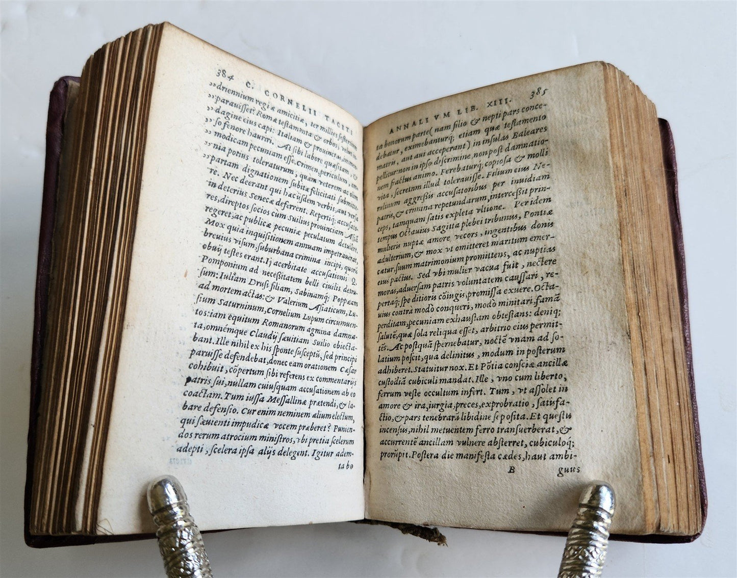 1584 TACITUS Opera Omnia GRYPHIUS PRESS ORIGINAL 16th CENTURY BINDING antique