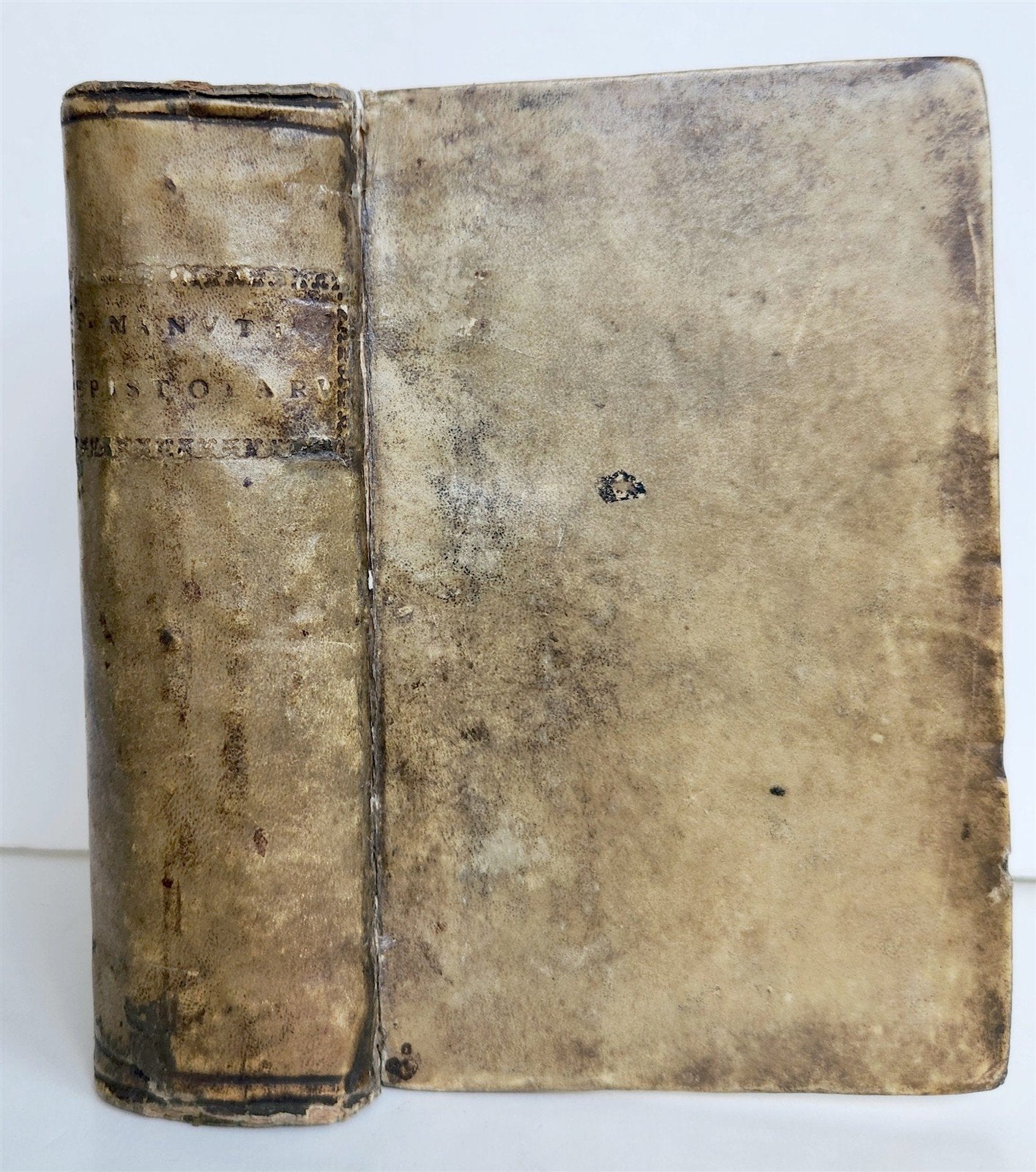 1571 ALDINE PRESS LATIN EPISTLES by Paolo Manuzio 16th CENTURY antique VELLUM