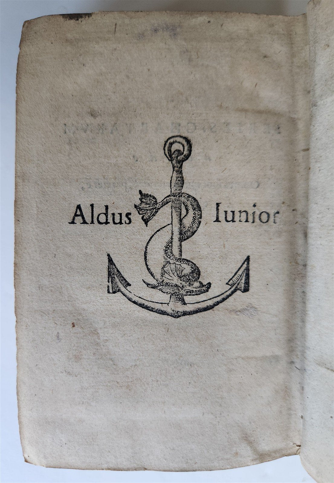 1571 ALDINE PRESS LATIN EPISTLES by Paolo Manuzio 16th CENTURY antique VELLUM