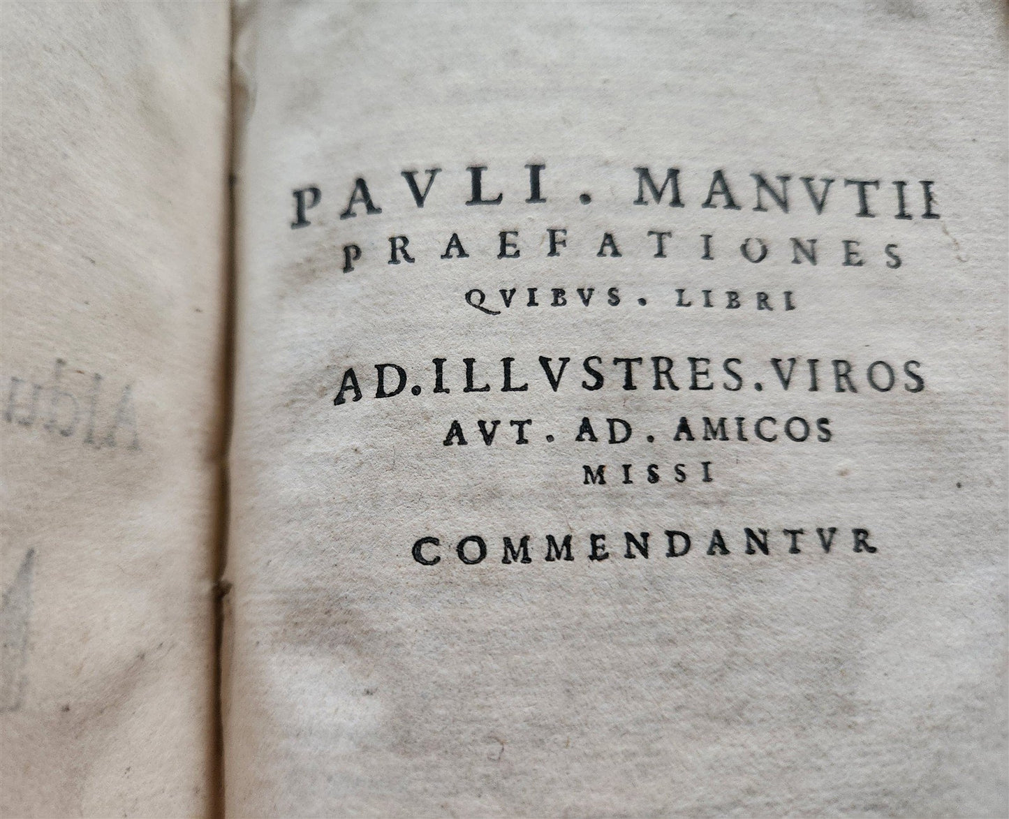 1571 ALDINE PRESS LATIN EPISTLES by Paolo Manuzio 16th CENTURY antique VELLUM