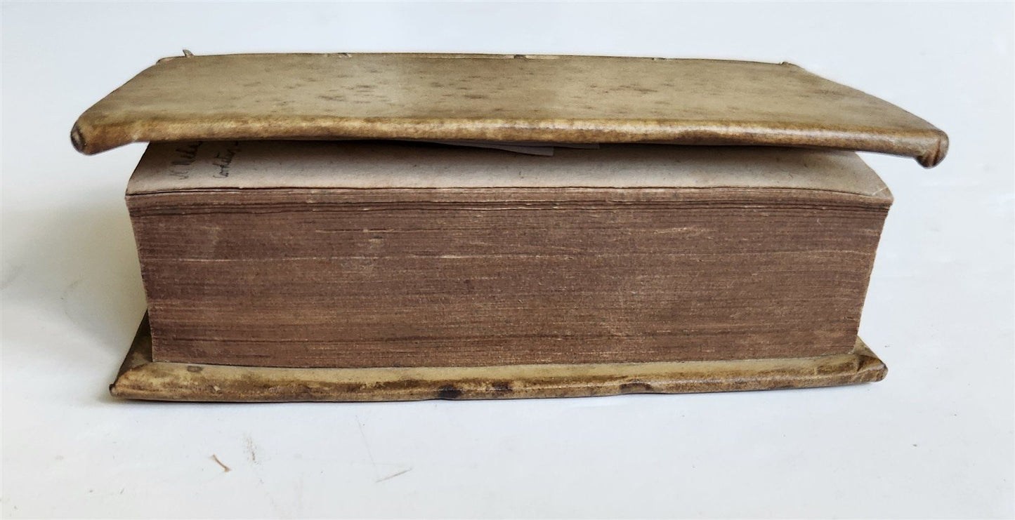 1677 ERASMUS Colloquia nunc emendatiora ELZEVIR PRESS antique VELLUM BINDING