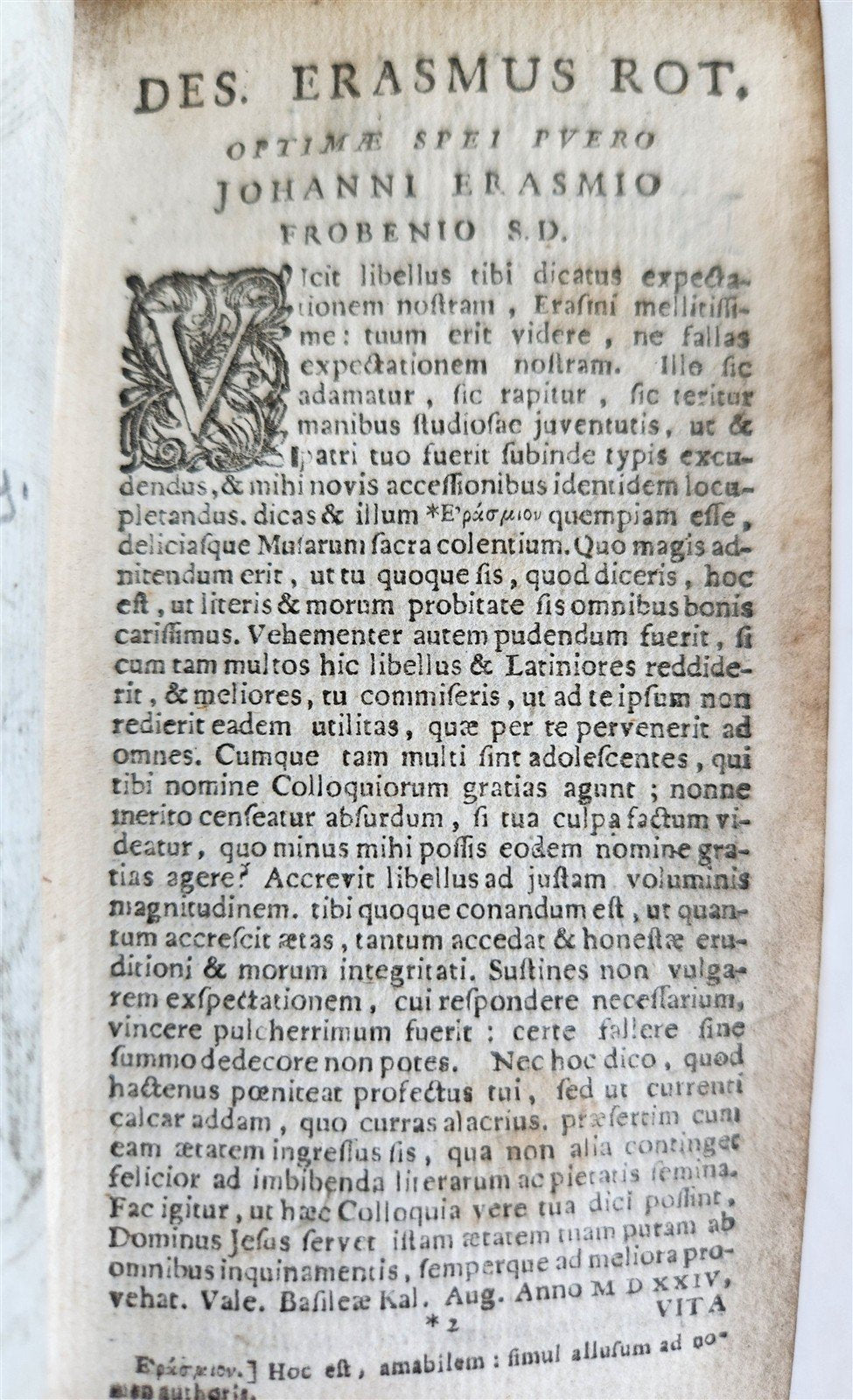 1677 ERASMUS Colloquia nunc emendatiora ELZEVIR PRESS antique VELLUM BINDING