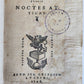 1546 ATTIC NIGHTS Aulus Gellius antique Noctes Atticae Sebastian Gryphius Press