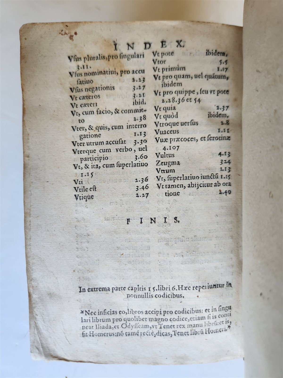 1586 Lorenzo Valla Elegantiarum linguae Latine ANTIQUE Johann Gryphius Press