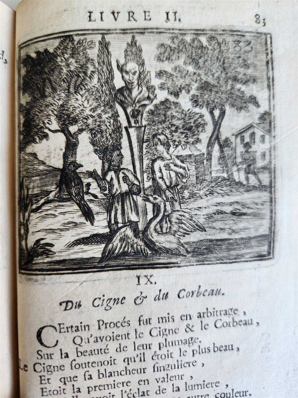 1698 FABLES by LA FONTAINE antique FULLY ILLUSTRATED EARLY EDITION