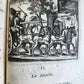 1698 FABLES by LA FONTAINE antique FULLY ILLUSTRATED EARLY EDITION