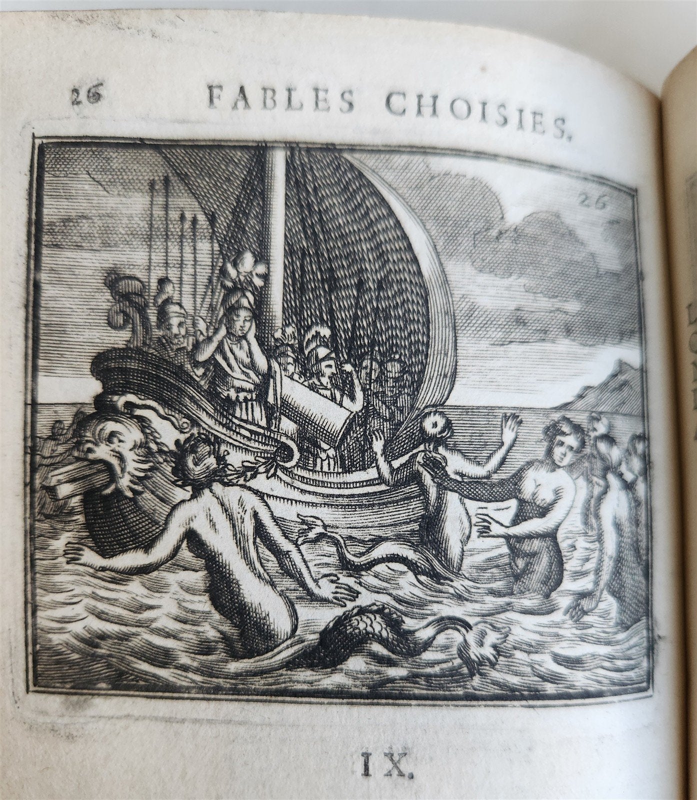1698 FABLES by LA FONTAINE antique FULLY ILLUSTRATED EARLY EDITION