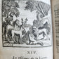 1698 FABLES by LA FONTAINE antique FULLY ILLUSTRATED EARLY EDITION