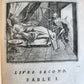 1698 FABLES by LA FONTAINE antique FULLY ILLUSTRATED EARLY EDITION