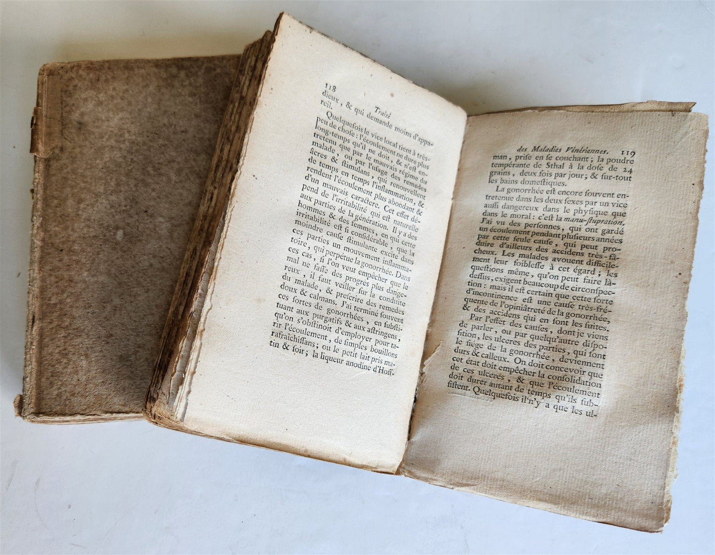 1765 MEDICAL TREATISE on VENEREAL DISEASES antique 2 VOLUMES in FRENCH