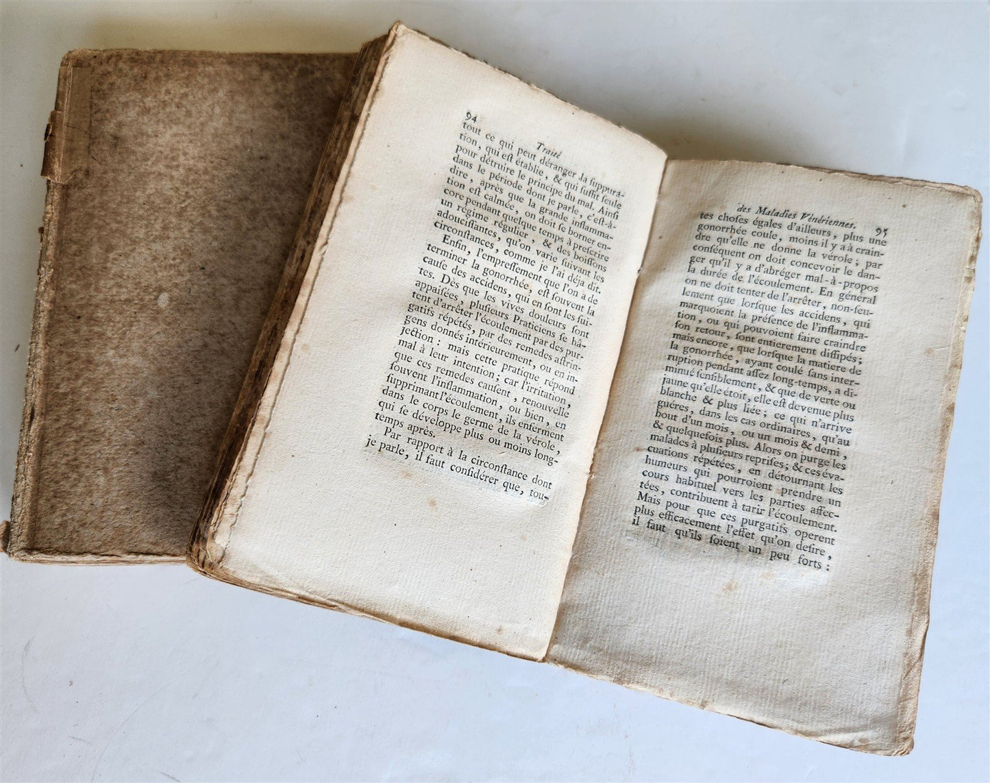 1765 MEDICAL TREATISE on VENEREAL DISEASES antique 2 VOLUMES in FRENCH