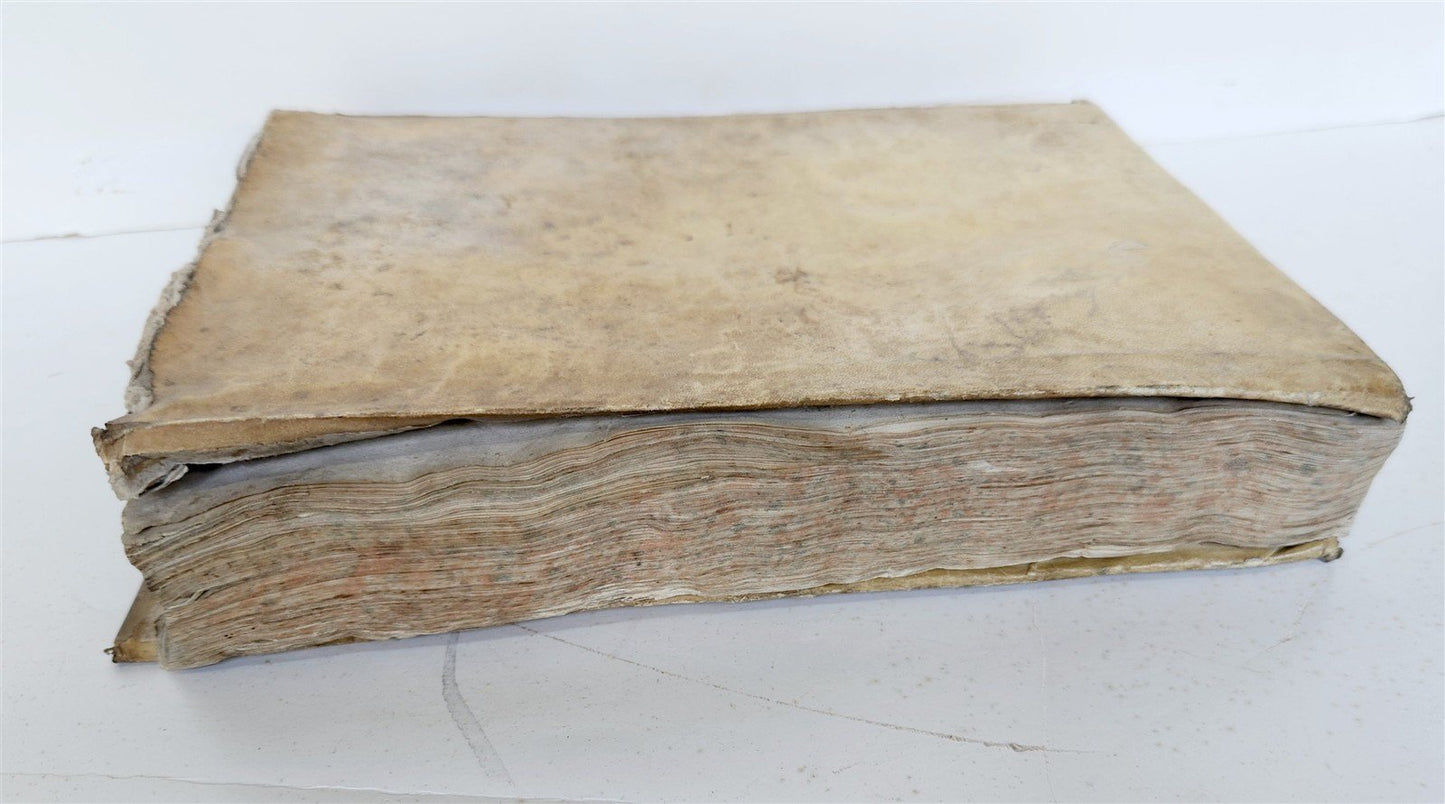 1713 SERMONS of PIETRO VALLE in ITALIAN antique VELLUM BINDING