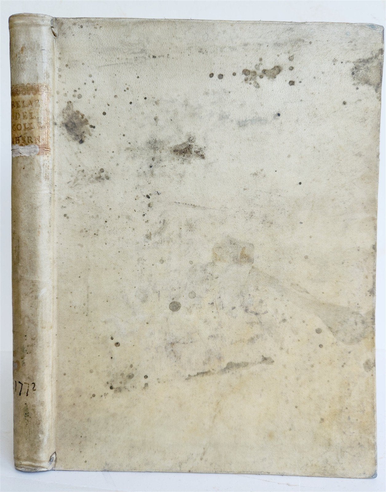 1772 REPORT of APOSTOLIC VISITATION to IRISH COLLEGE in ROME antique VELLUM