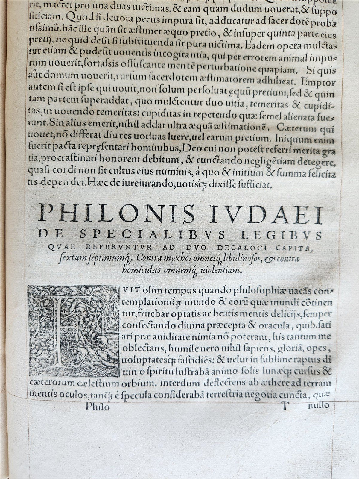 1561 PHILO OF ALEXANDRIA Judaica FOLIO antique Philonis Iudaei Scriptoris