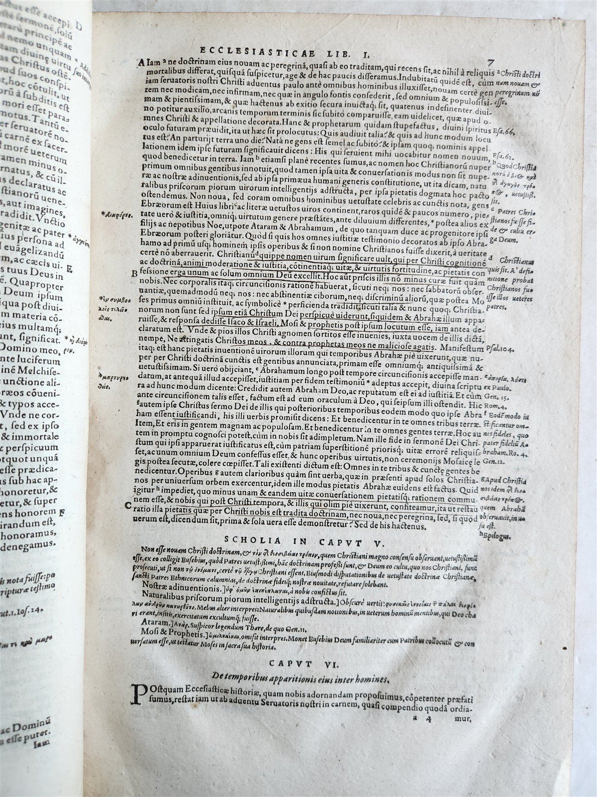 1587 EUSEBIUS CHRISTIAN HISTORY & BIOGRAPHY OF EMPEROR CONSTANTINE FOLIO antique