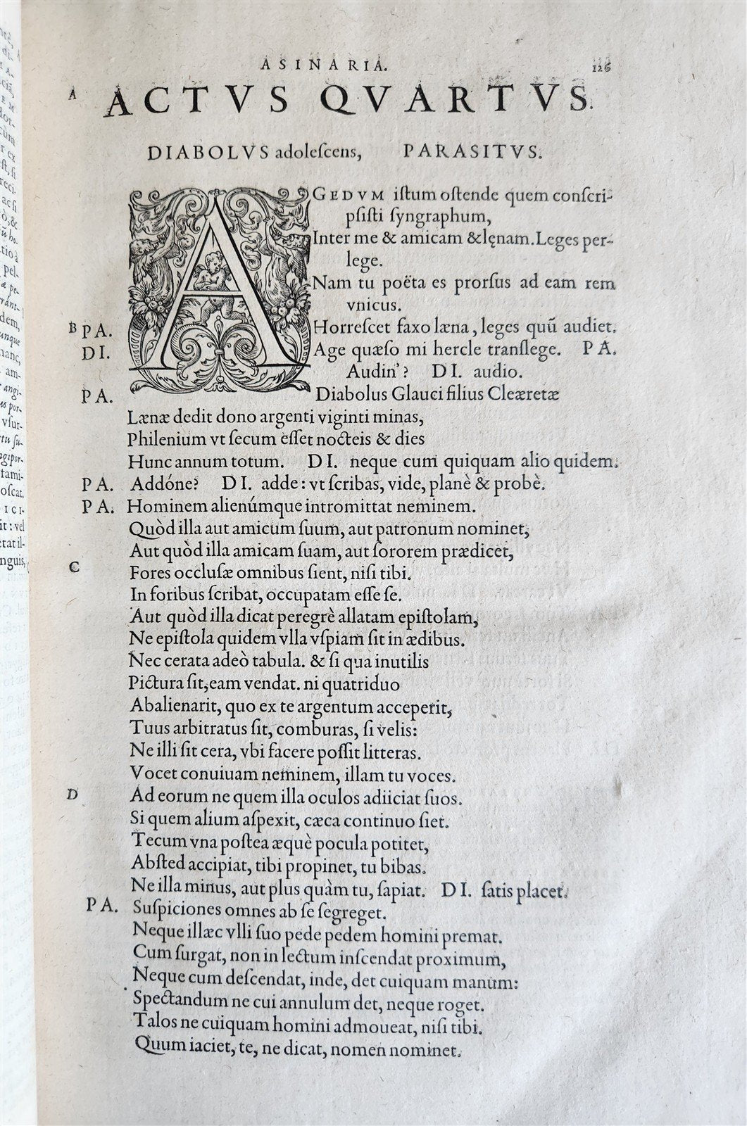 1577 COMEDIES by PLAUTUS Ex Fide, Atque Auctoritate FOLIO antique 16th CENTURY