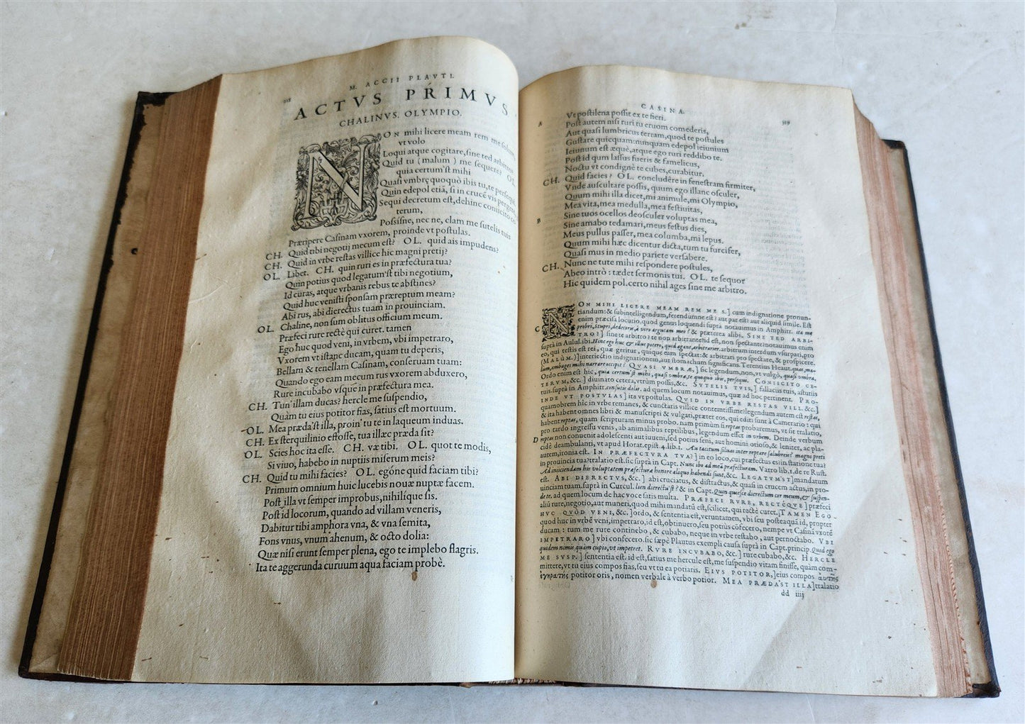 1577 COMEDIES by PLAUTUS Ex Fide, Atque Auctoritate FOLIO antique 16th CENTURY