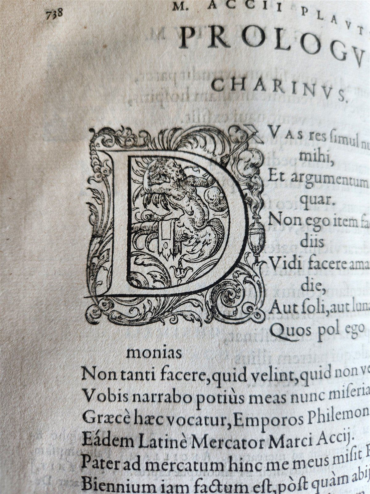 1577 COMEDIES by PLAUTUS Ex Fide, Atque Auctoritate FOLIO antique 16th CENTURY