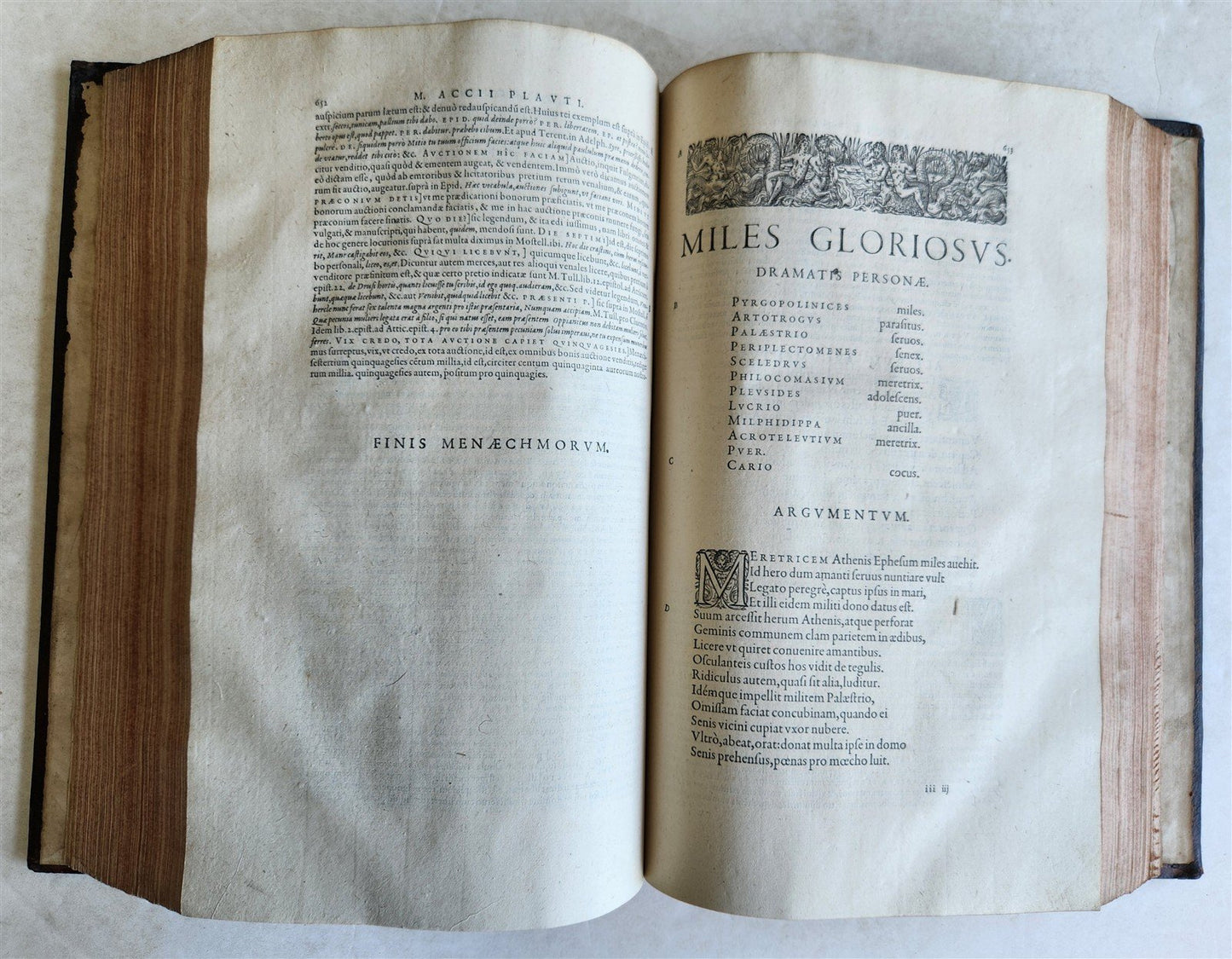 1577 COMEDIES by PLAUTUS Ex Fide, Atque Auctoritate FOLIO antique 16th CENTURY