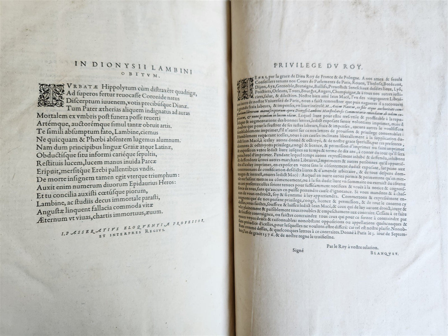 1577 COMEDIES by PLAUTUS Ex Fide, Atque Auctoritate FOLIO antique 16th CENTURY