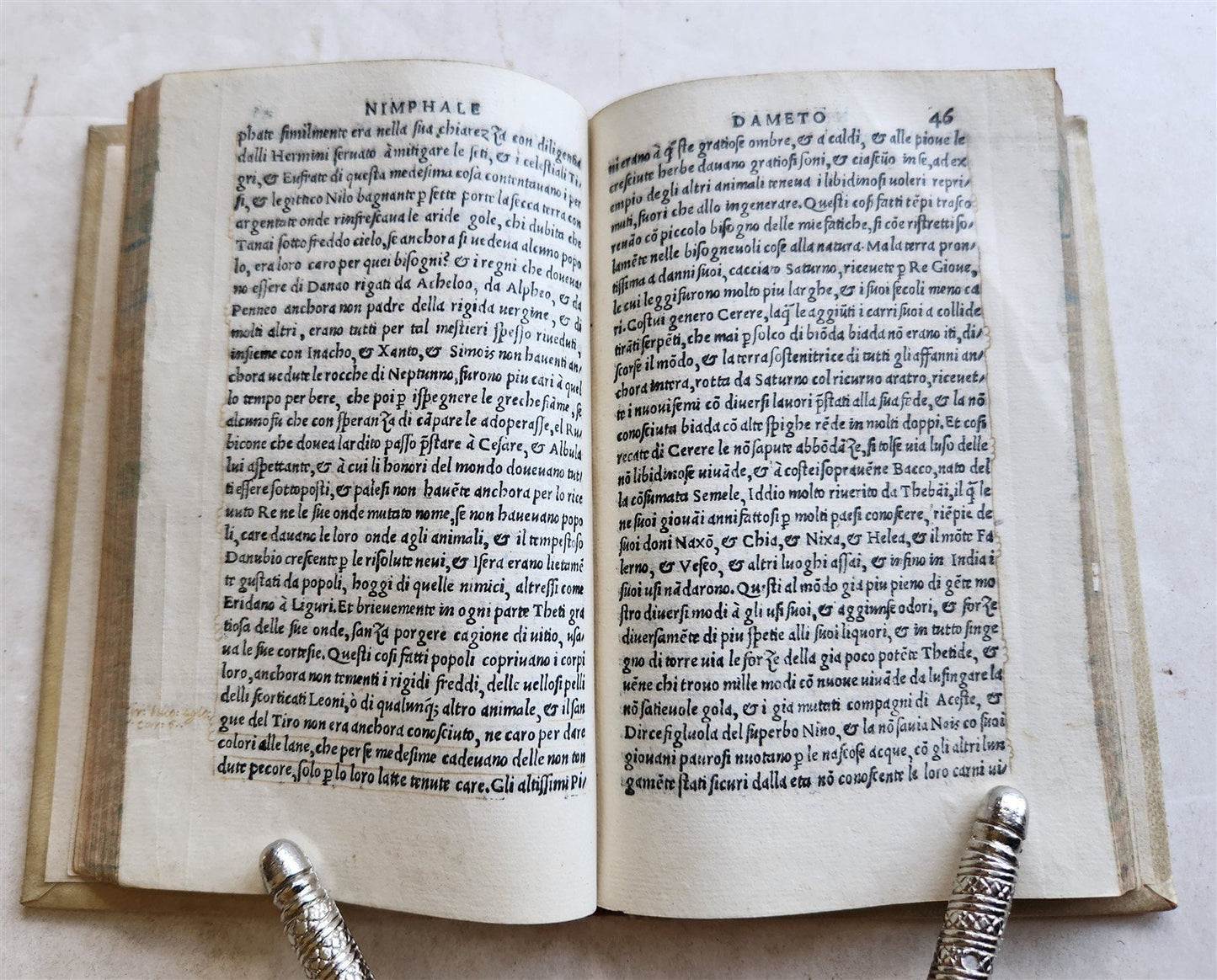 1524 POST-INCUNABULA G. BOCCACCIO Ametoover Comedia Nimphe Florintine antique