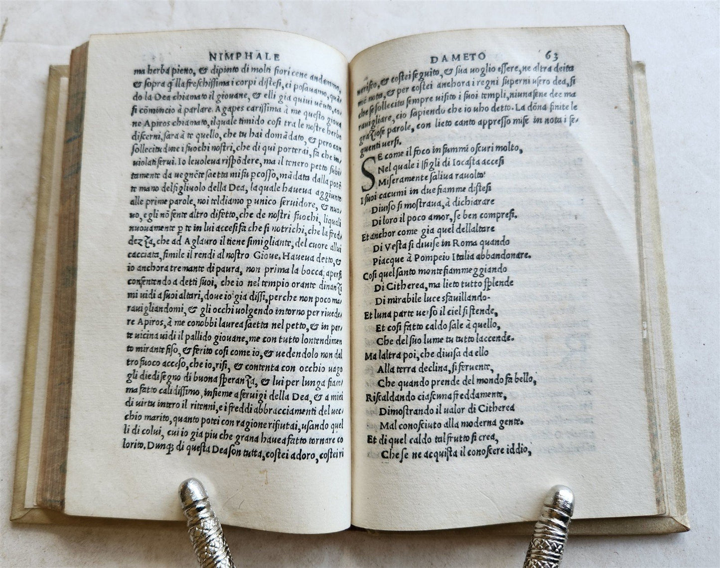 1524 POST-INCUNABULA G. BOCCACCIO Ametoover Comedia Nimphe Florintine antique