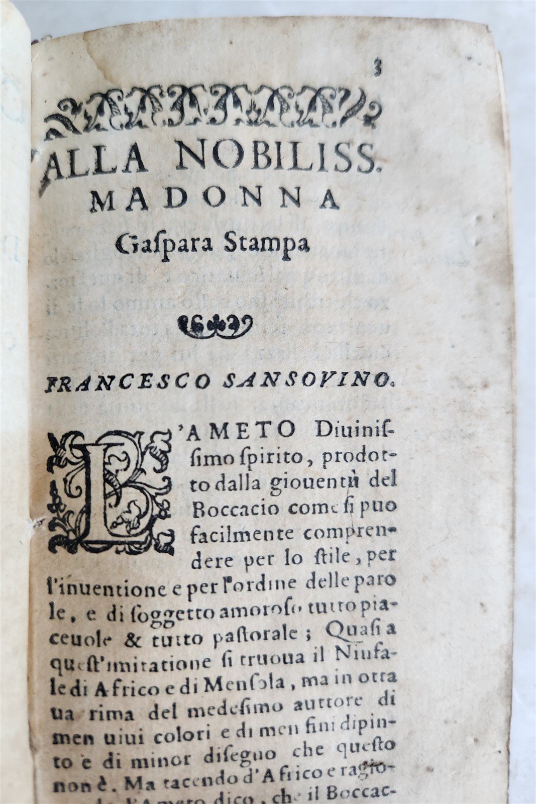 1586 Giovanni BOCCACCIO comedies & Luigi GROTO in ITALIAN antique
