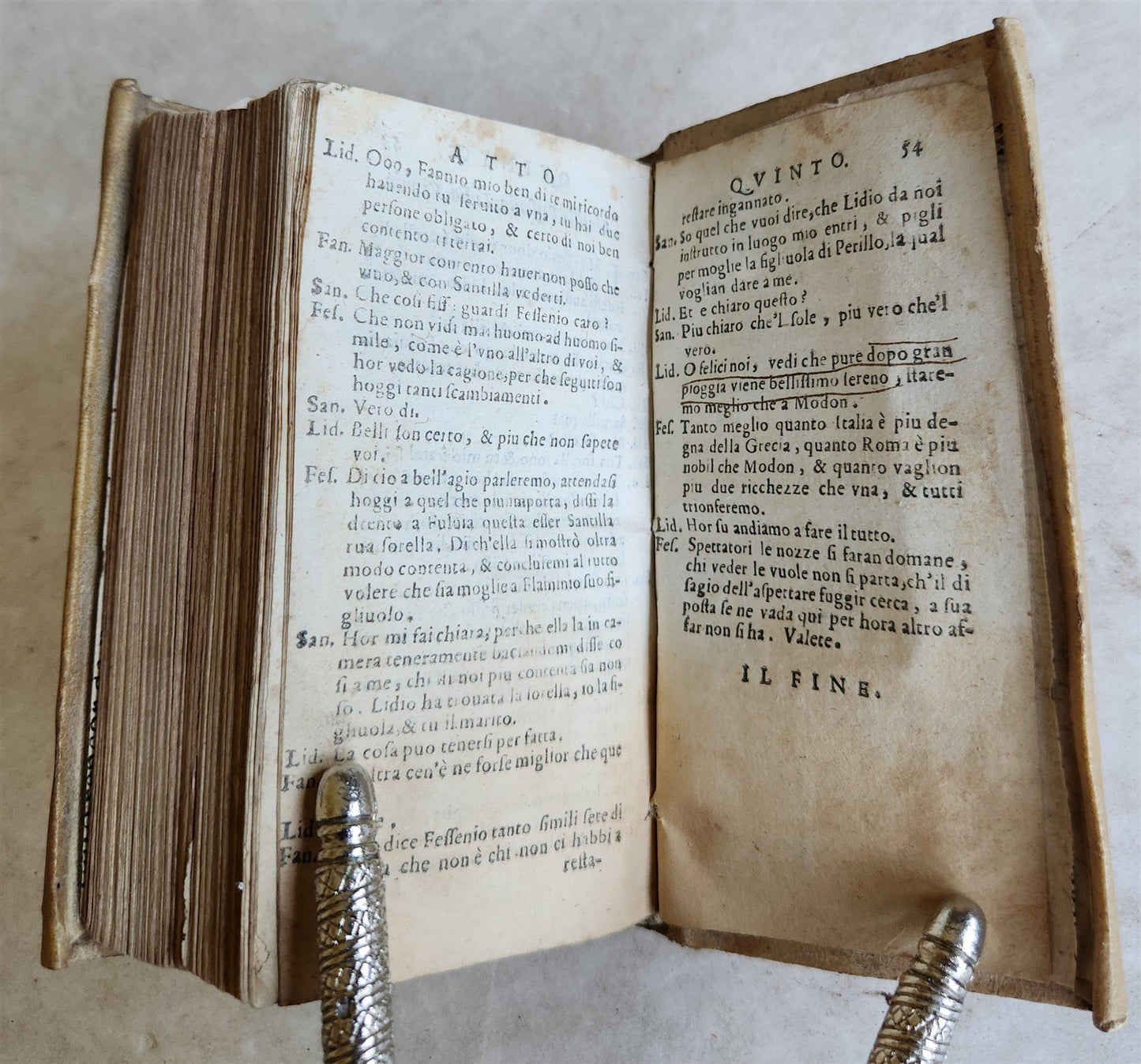 1586 Giovanni BOCCACCIO comedies & Luigi GROTO in ITALIAN antique