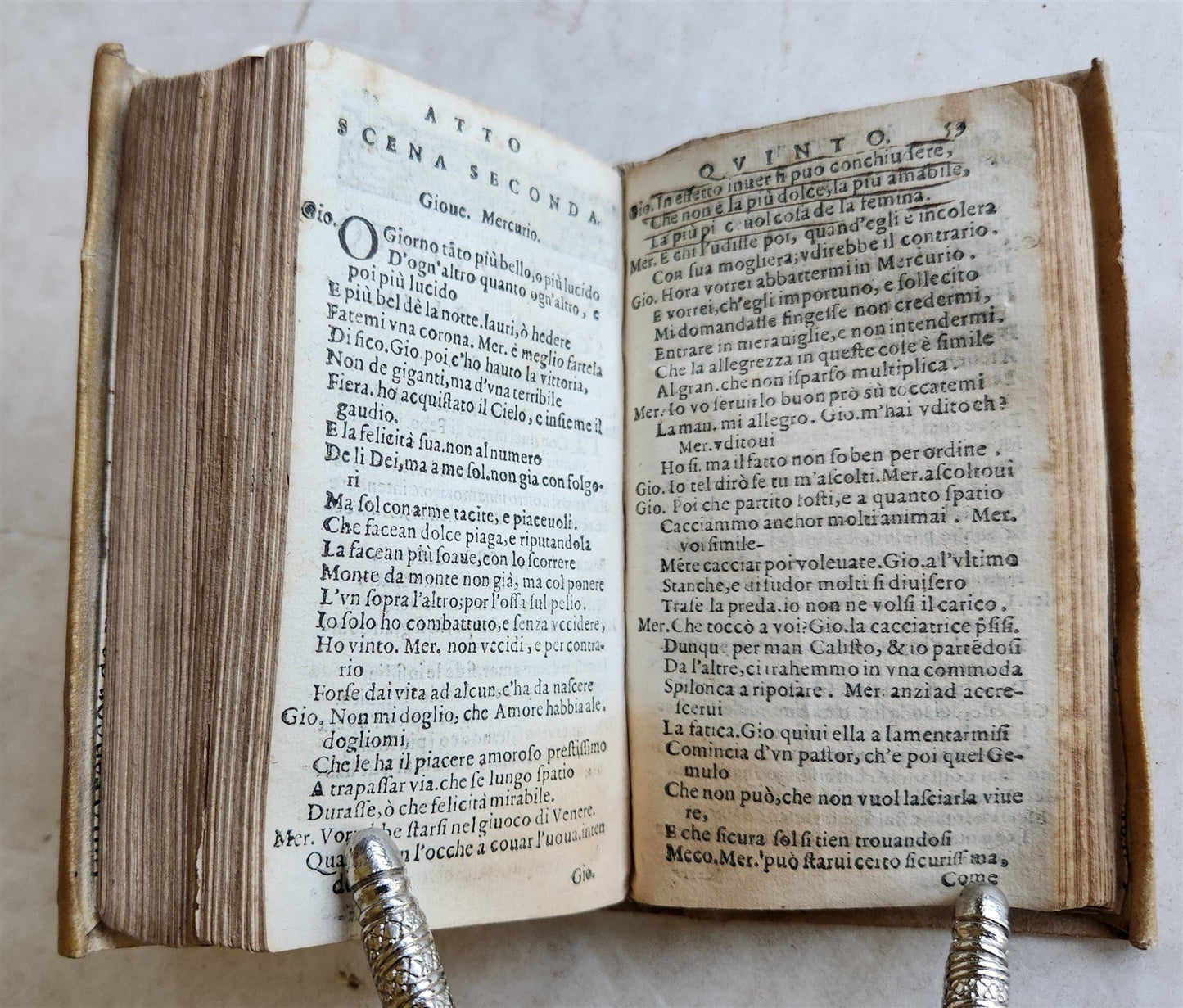 1586 Giovanni BOCCACCIO comedies & Luigi GROTO in ITALIAN antique