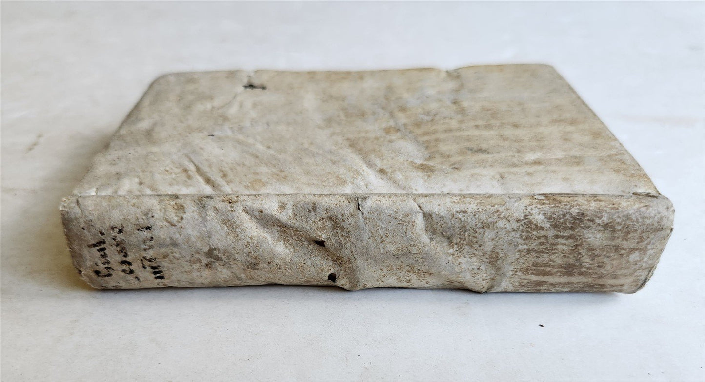 1562 CAESAR Caius Julius ILLUSTRATED Commentarii in ITALIAN antique VELLUM BOUND