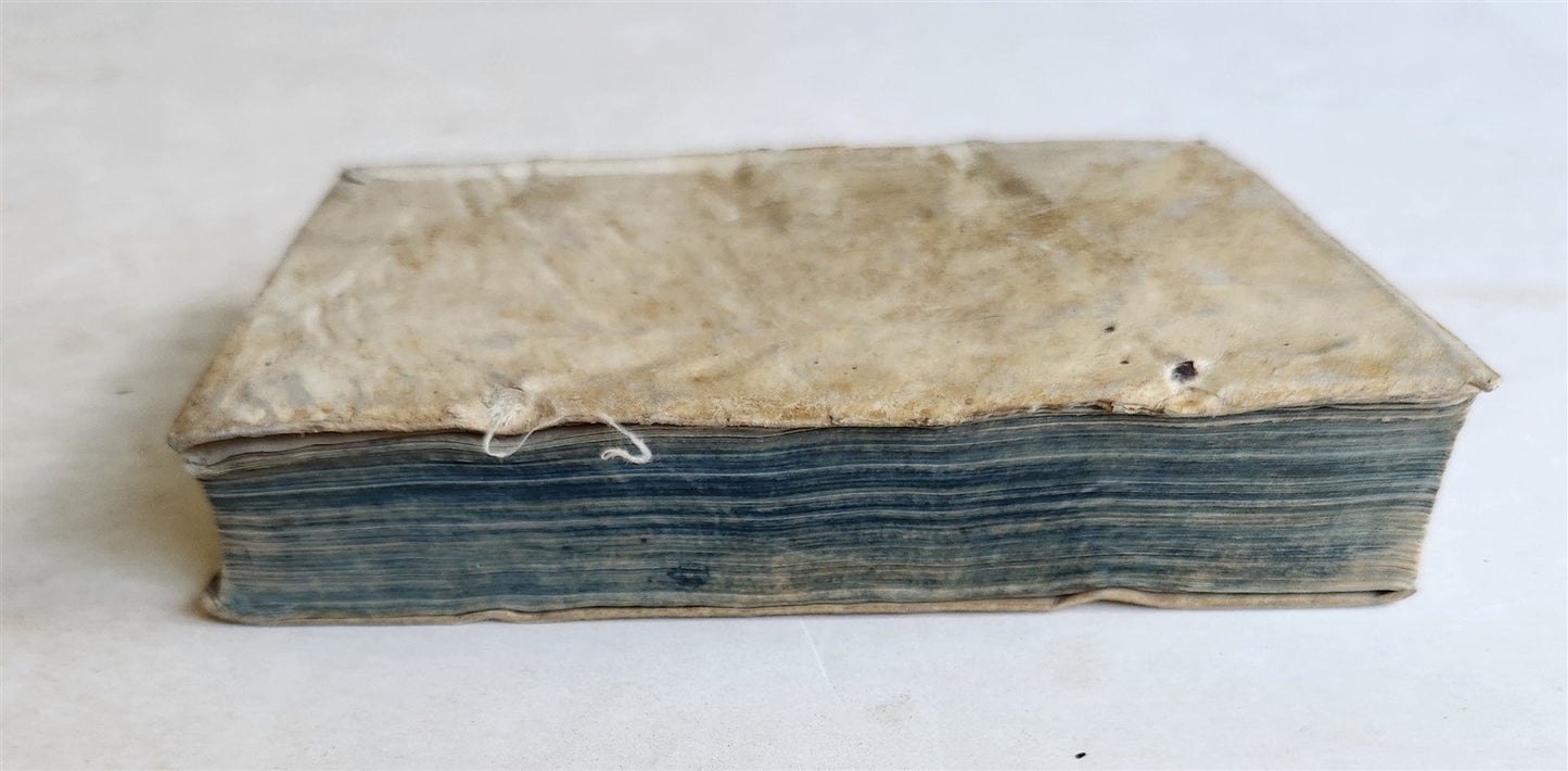 1562 CAESAR Caius Julius ILLUSTRATED Commentarii in ITALIAN antique VELLUM BOUND